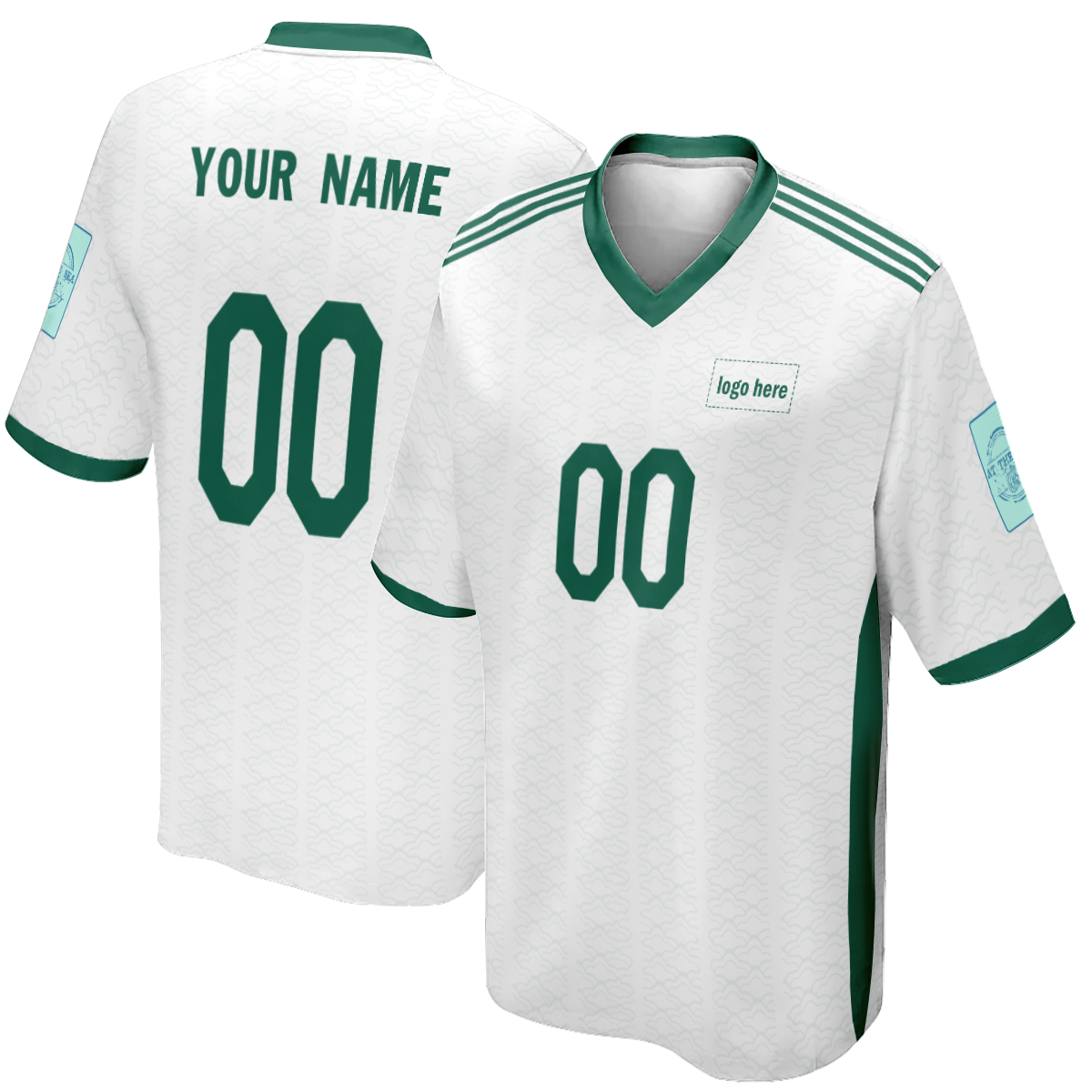 Maillot de football personnalisé Coupe du monde d'Algérie authentique pour homme avec logo