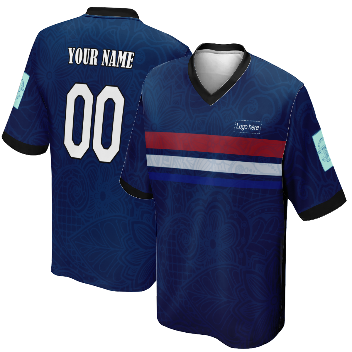 Maillot de football personnalisé coupe du monde cool France pour hommes avec logo