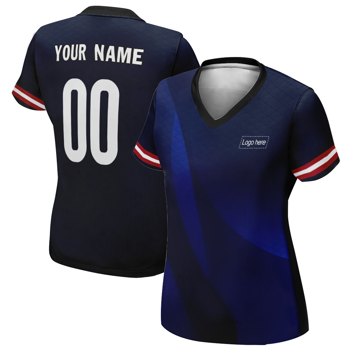 Maillot de football personnalisé Lax US World Cup pour femme avec nom
