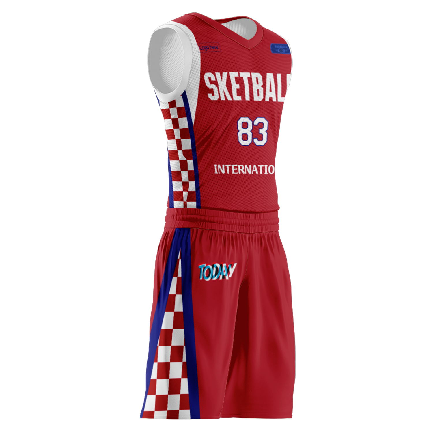 Costumes de basket-ball personnalisés de l'équipe de Croatie