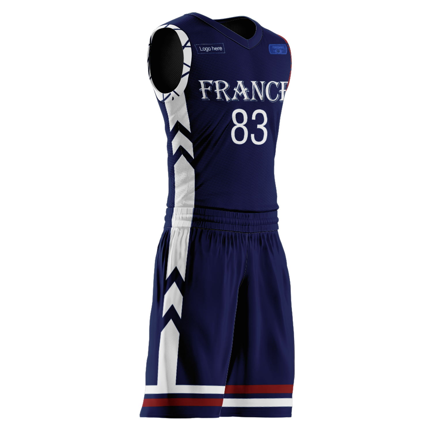 Combinaisons de basket personnalisées de l'équipe de France