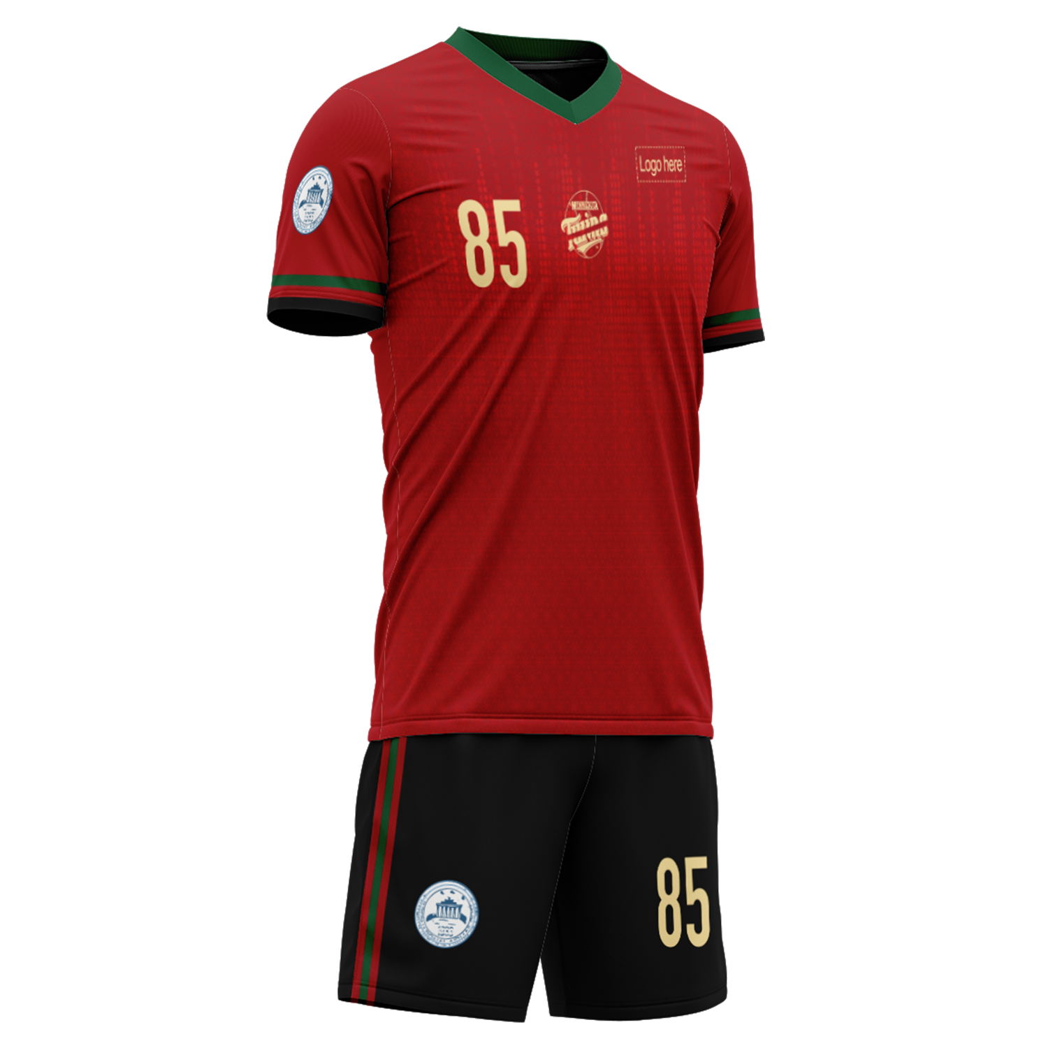 Costumes de football de l'équipe du Portugal de la Coupe du monde 2022 personnalisés